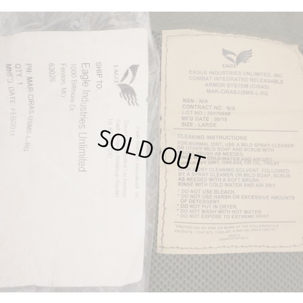 画像4: イーグルUS MARSHAL用LE仕様MAR CIRASボディアーマーRG LARGE新品