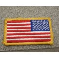 米軍放出リバースタイプ星条旗フラッグパッチ フルカラー品