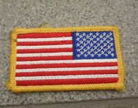 米軍放出リバースタイプ星条旗フラッグパッチ フルカラー品