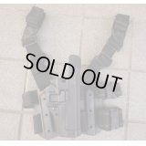 米法執行機関放出ブラックホークSERPA LEVEL2レッグホルスター黒S&W M&P .45及びグロック20・21用