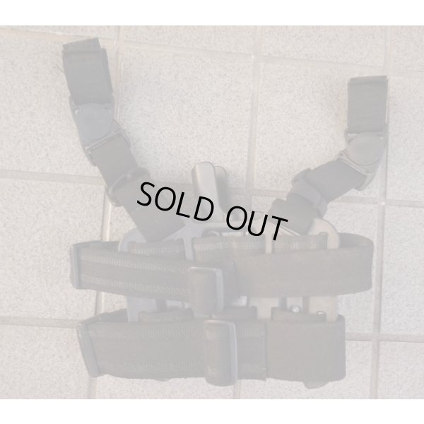 画像2: 米法執行機関放出ブラックホークSERPA LEVEL2レッグホルスター黒S&W M&P .45及びグロック20・21用
