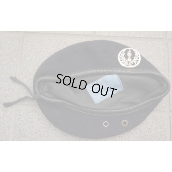 画像1: フランス警察ダークブルーベレー サイズ56