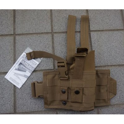 画像1: 米軍放出SPEC-OPS VAPORレッグホルスターCB(コヨーテブラウン)ベレッタM9用 新品