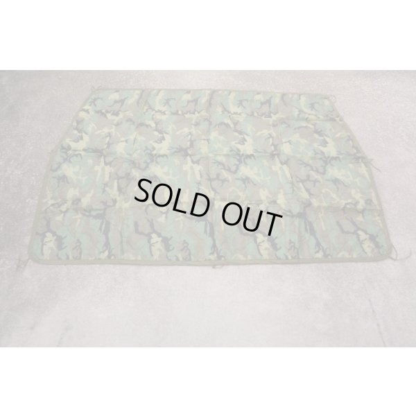 画像1: 米軍ウッドランド迷彩ポンチョライナー新品