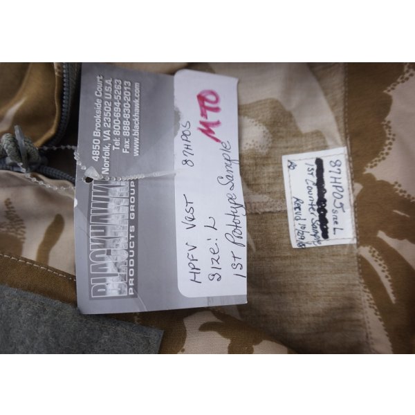 画像3: ブラックホーク試作品 英軍デザートDPM迷彩HPFUベストLARGE新品