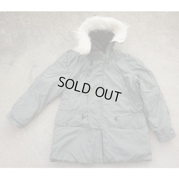 画像1: 米軍N-3BフライトパーカーJ型SMALL