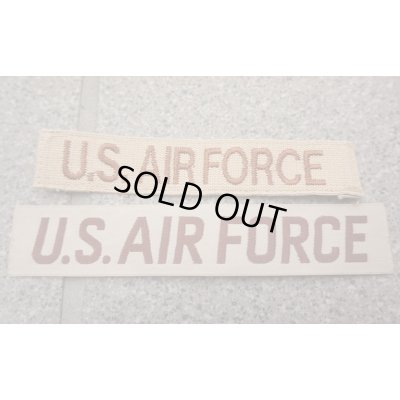 画像1: 米軍 米空軍デザートカラー色U.S. AIR FORCEテープ