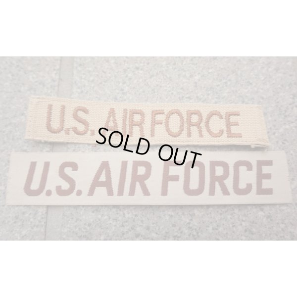 画像1: 米軍 米空軍デザートカラー色U.S. AIR FORCEテープ