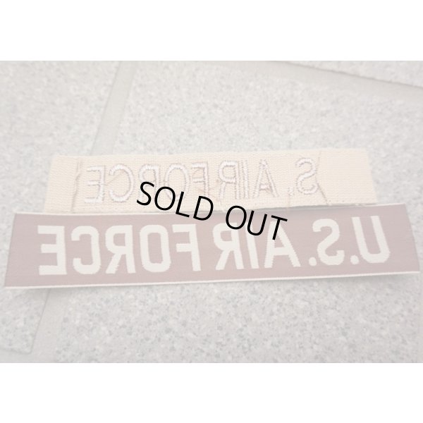 画像2: 米軍 米空軍デザートカラー色U.S. AIR FORCEテープ