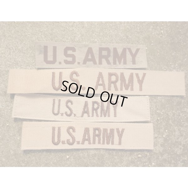 画像1: 米軍 米陸軍デザートカラー色U.S. ARMYテープ