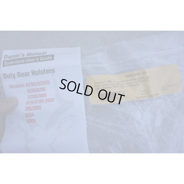 画像3: 米軍放出サファリランド6005レッグホルスター黒SUREFIRE X200・SUREFIRE X300ライト付きグロック17・グロック22用 新品