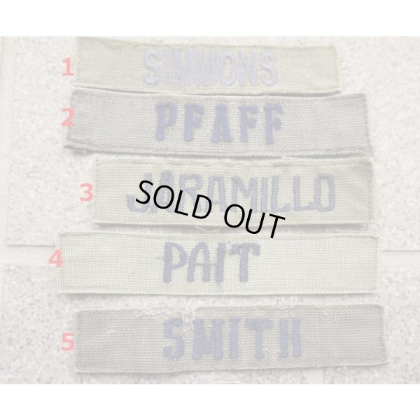 画像1: 米軍 米空軍サブデュード ネームテープ各種