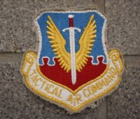 米軍 米空軍 戦術航空軍団フルカラー部隊章カットエッジタイプ新品