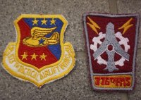 米軍 米空軍フルカラー部隊章カットエッジタイプ各種 新品