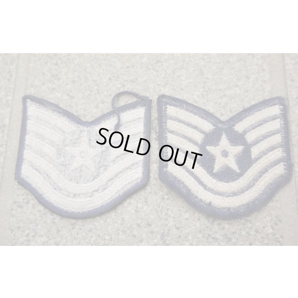画像2: 米軍 米空軍フルカラー技術軍曹 階級章2枚セット