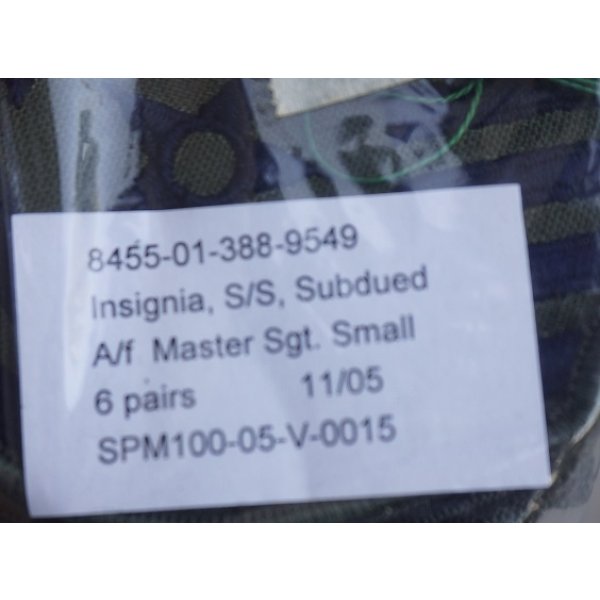 画像3: 米軍 米空軍サブデュード一等軍曹 階級章2枚セット新品