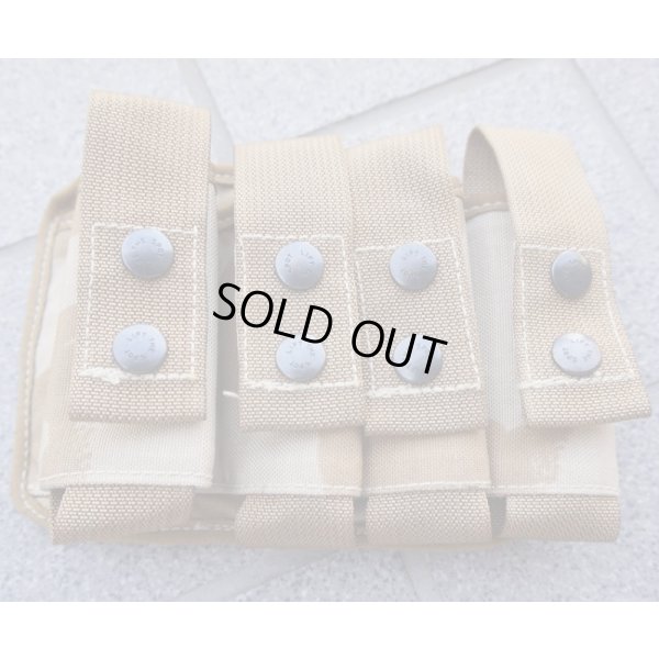 画像1: 英軍DDPM迷彩4連40mmグレネードポーチ初期型