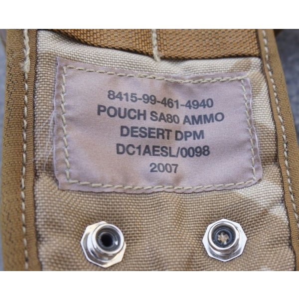 画像3: 英軍DDPM迷彩トリプルマガジンポーチ初期型