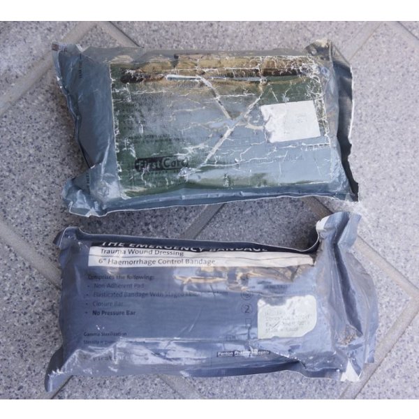 画像1: 英軍ファーストケアプロダクツ製エマージェンシーバンテージ(イスラエルバンテージ)6インチ