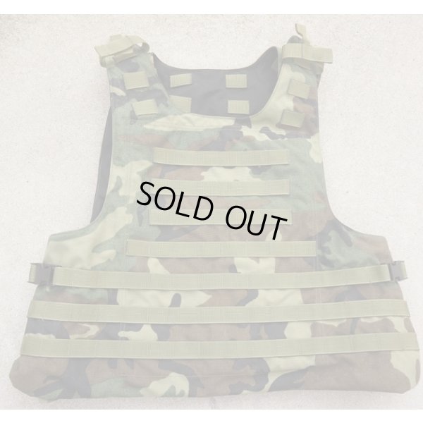 画像1: 米軍ポイントブランクFSBE AAVボディアーマー ウッドランド迷彩 初期型X-LARGE