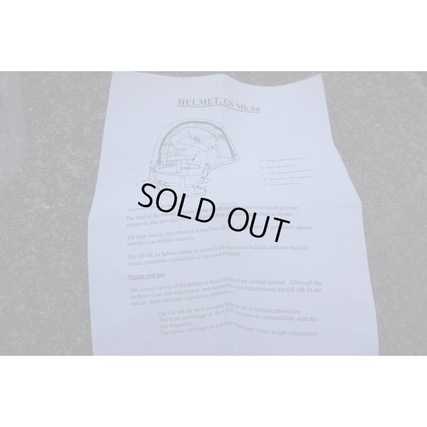 画像5: 英軍mark6 ALPHAヘルメットMEDIUM簡易マニュアル付き 新品