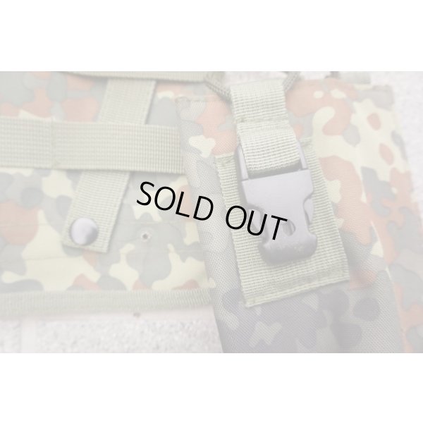 画像3: メーカー不明ヘルメットカバー&MFH製MOLLEポーチ旧仕様3個セット ドイツ連邦軍フレクター迷彩（フレック迷彩）