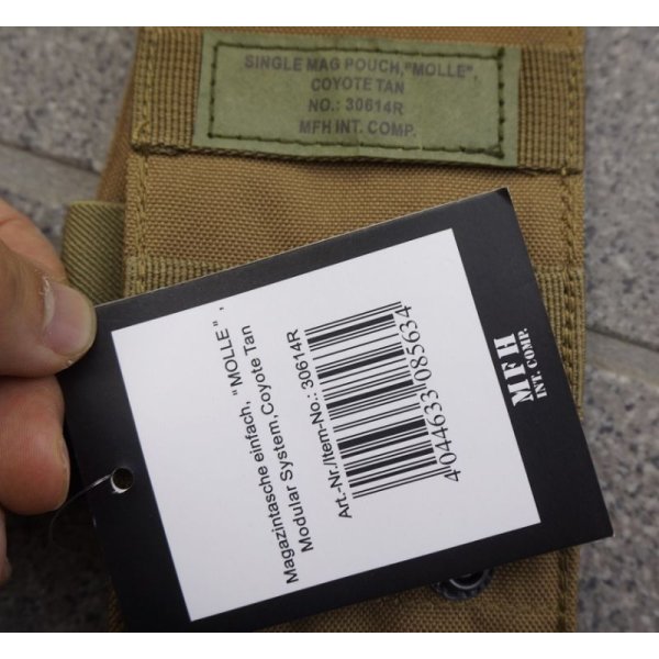 画像3: MFH製シングルマガジンポーチCT(コヨーテタン)新品