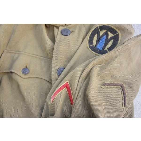 画像3: 第一次世界大戦 米軍M1912夏季制服ジャケット第89歩兵師団二等兵パッチ付き