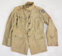 第一次世界大戦 米軍M1912夏季制服ジャケット第89歩兵師団二等兵パッチ付き