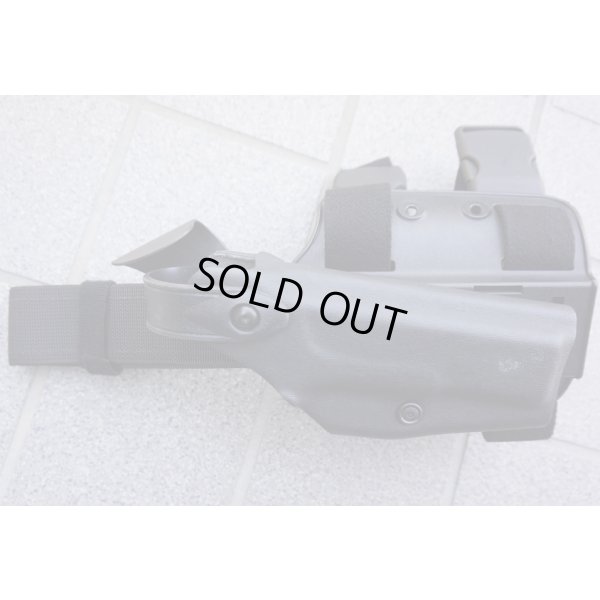 画像1: サファリランド6004レッグホルスター黒グロック20・グロック21用 新品(マルイ製グロック17対応)