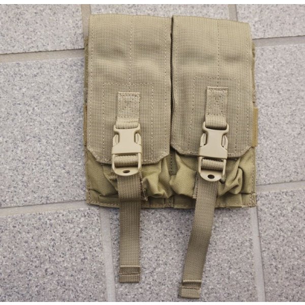 画像1: 米軍イーグルSFLCS V.2ダブルマガジンポーチ カーキ新品