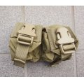 米軍イーグルSFLCS V.2ダブルハンドグレネードポーチ カーキ新品