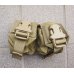 画像1: 米軍イーグルSFLCS V.2ダブルハンドグレネードポーチ カーキ新品 (1)