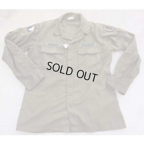 画像1: 米軍ベトナム戦争エアクルーシャツ初期型MEDIUM-REGULAR第1航空旅団・第101空挺師団パッチ付き