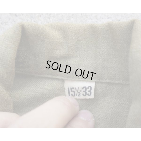 画像3: 第二次世界大戦 米軍M42マスタードシャツ後期型15 1/2 x 33第77歩兵師団二等兵着用品