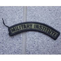 アメリカ軍事大学(MILITARY INSTITUTE)スクロールパッチ新品