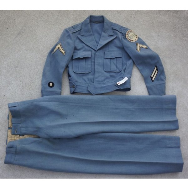 画像1: ミズーリ軍事学校テーラーメイド品アイクジャケット型制服上下セット