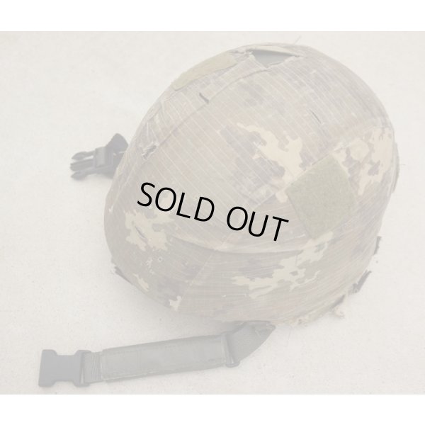 画像1: イタリア軍SISTEMA COMPOSITI製PASGT型ヘルメットLARGE Vegetato迷彩ヘルメットカバー付き