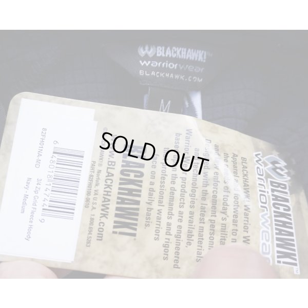 画像3: ブラックホーク フード付きグリッドフリース紺MEDIUM新品(廃版品)