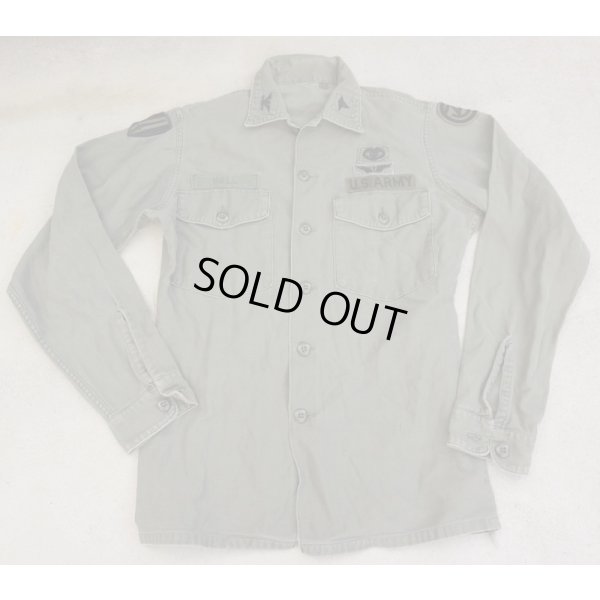 画像1: 米軍OG-107ユーティリティシャツ4thタイプ第102陸軍予備役司令部大佐着用品