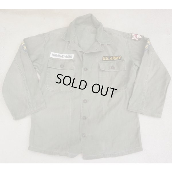 画像1: 米軍OG-107ユーティリティシャツ1stタイプ第6米陸軍日系人着用品