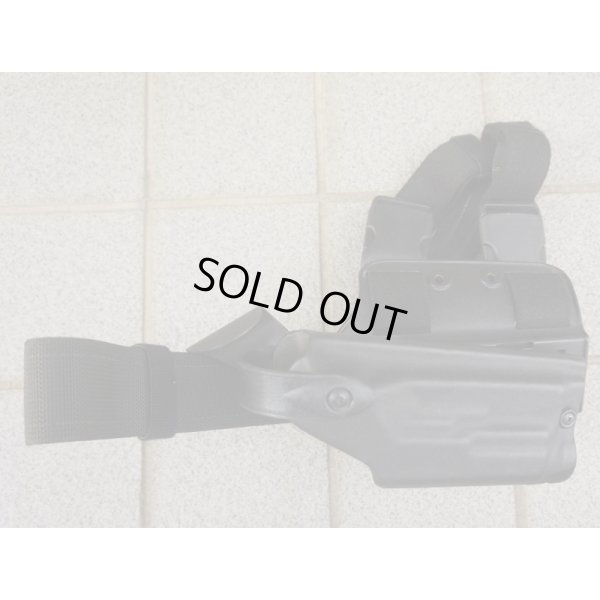 画像1: 米法執行機関放出サファリランド6004レッグホルスター黒ITI M3・ストリームライトTLR-1ライト付きグロック17・グロック22・グロック19・グロック23用 新品