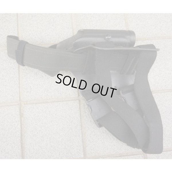 画像2: 米法執行機関放出サファリランド6004レッグホルスター黒ITI M3・ストリームライトTLR-1ライト付きグロック17・グロック22・グロック19・グロック23用 新品