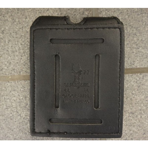 画像2:  米法執行機関放出サファリランド77デューティダブルピストルマガジンポーチ グロック17・グロック22用