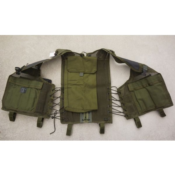 画像3: 米海軍特殊部隊放出ブラックホークOMEGAモジュラーベストOD改造品ポーチ5個付き旧タグ品