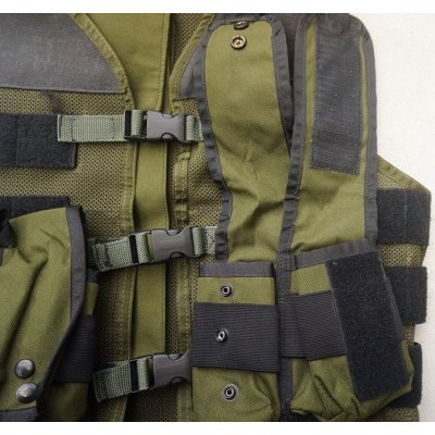 画像4: 米海軍特殊部隊放出ブラックホークOMEGAモジュラーベストOD改造品ポーチ5個付き旧タグ品