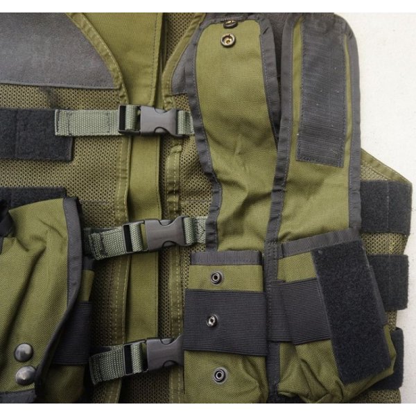 画像4: 米海軍特殊部隊放出ブラックホークOMEGAモジュラーベストOD改造品ポーチ5個付き旧タグ品