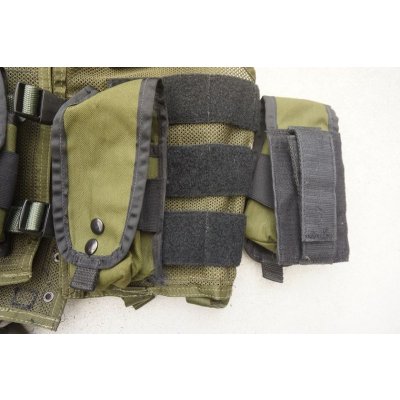 画像5: 米海軍特殊部隊放出ブラックホークOMEGAモジュラーベストOD改造品ポーチ5個付き旧タグ品