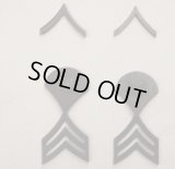 米軍 米陸軍 金属製 兵・下士官階級章各種2個セット