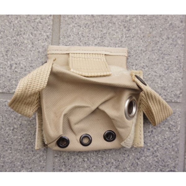 画像1: 英軍放出SOLO製 用途不明ポーチ タン色